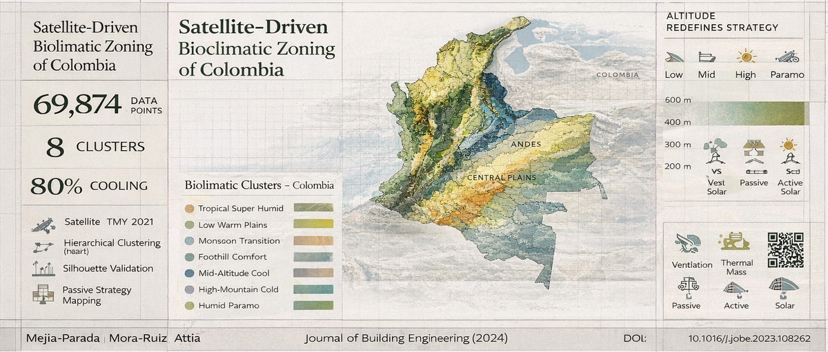 📘 [Article] Bioclimatic design recommendations for novel cluster analysis–based mapping for humid climates with altitudinal gradient variations