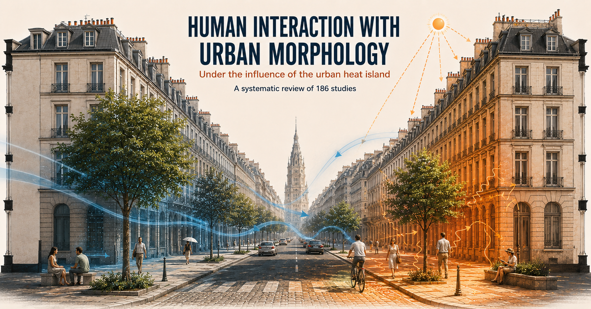 [Article] Human Interaction with Urban Morphology under the Influence of Urban Heat Island: A Systematic Review