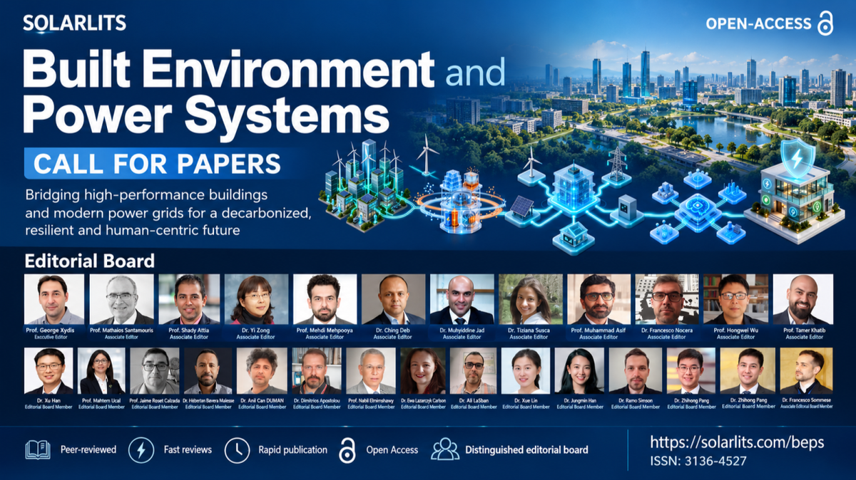 [Associate Editor] New Journal of Built Environment and Power Systems (BEPS)