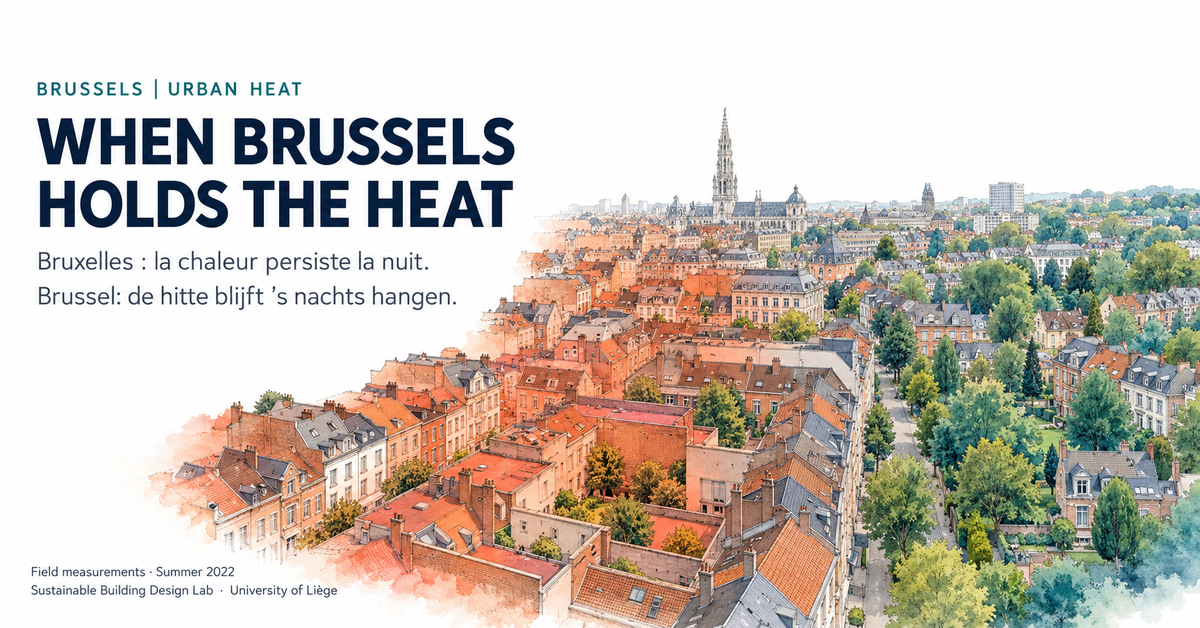 [Article] Urban heat islands, heat waves, and heat stress in Brussels: What field measurements reveal
