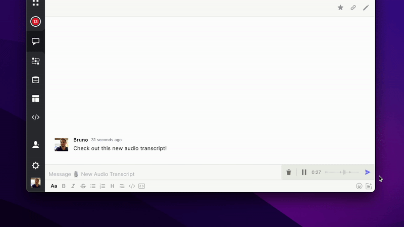 jestor transcrição de áudio com IA