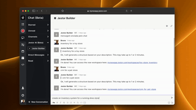 Jestor AI builder