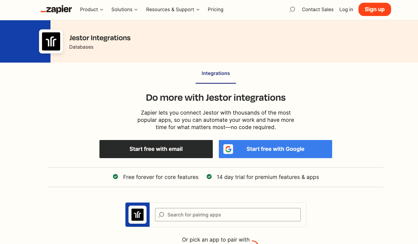 Jestor zapier