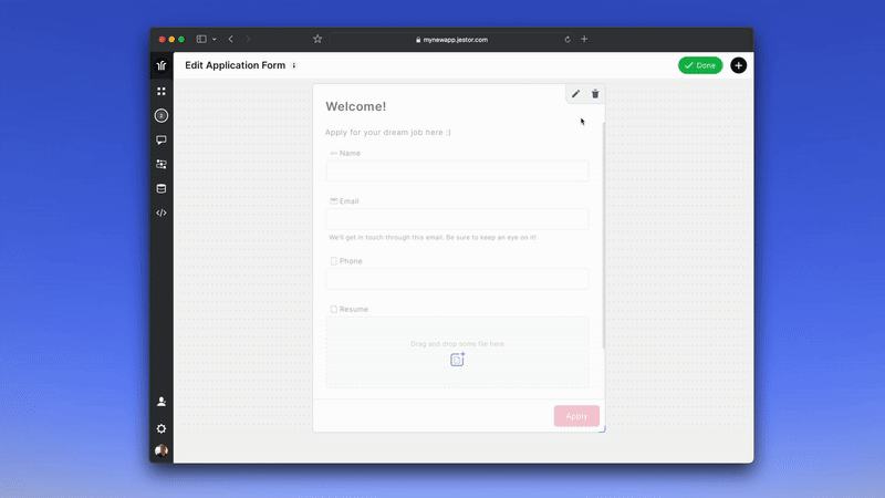Launching Conditional Forms