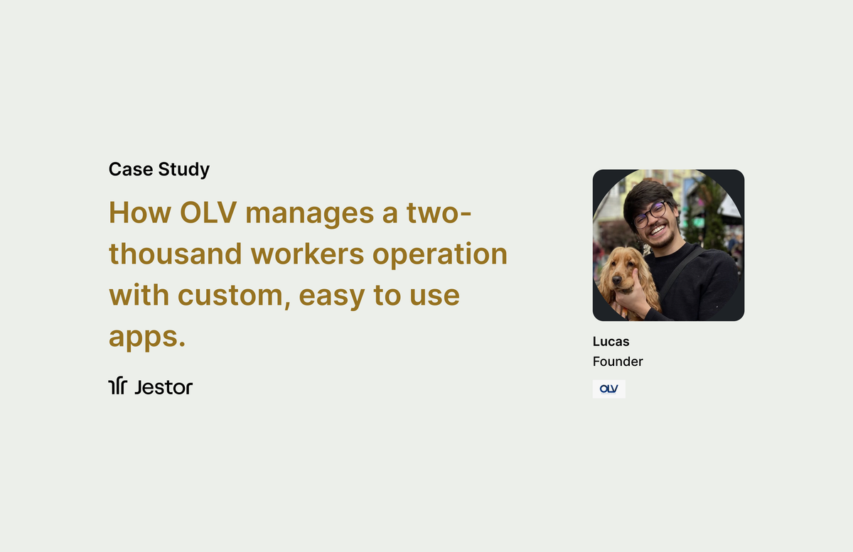 How OLV manages a two-thousand workers operation with custom, easy to use apps.