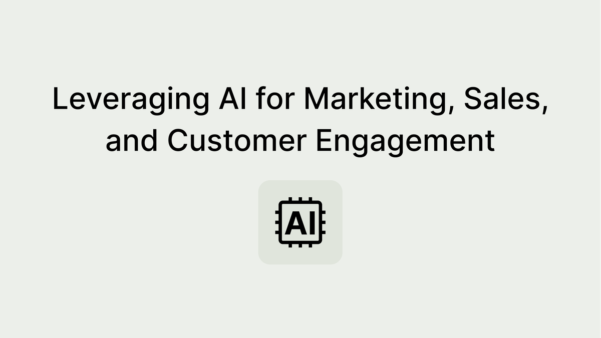 Chat GPT for Business: Leveraging AI for Marketing, Sales, and Customer Engagement