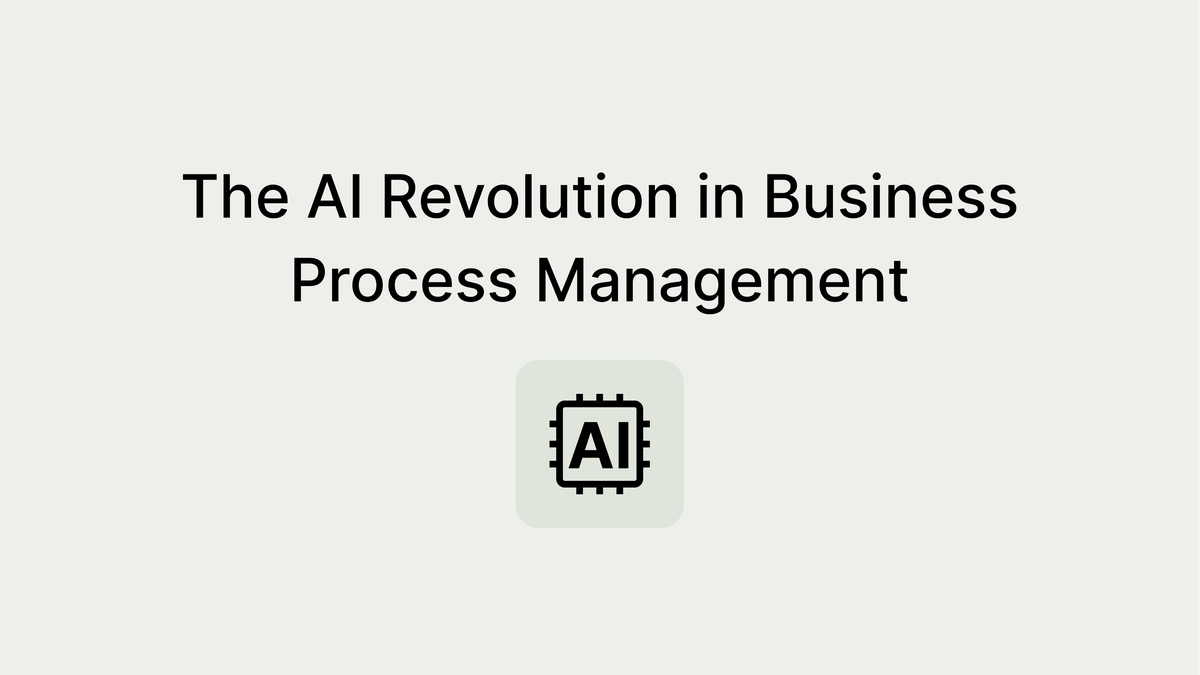 BPM with AI: Revolutionizing Business Process Management