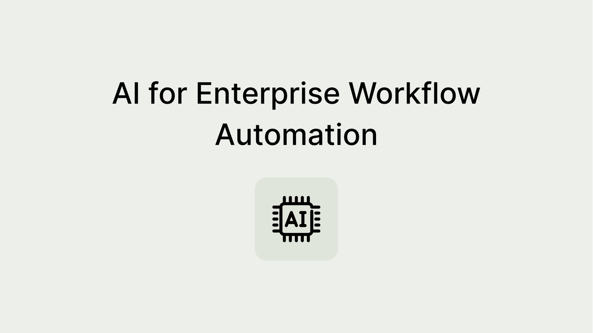 Find out how artificial intelligence is transforming enterprise workflow automation!