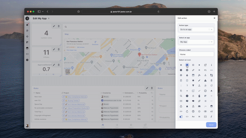 New App Component Navigation Bar