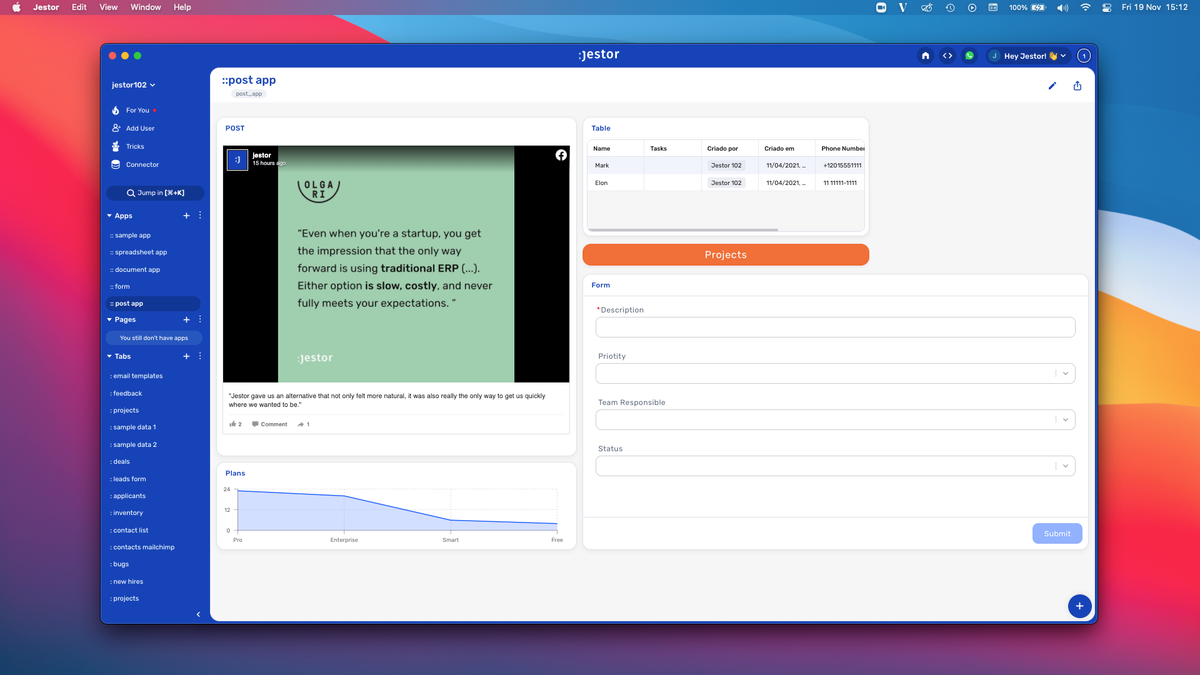 Adding a Facebook post to a dashboard - no code required