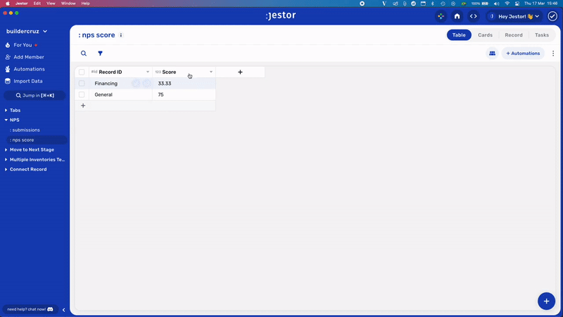 Calculate NPS automatically