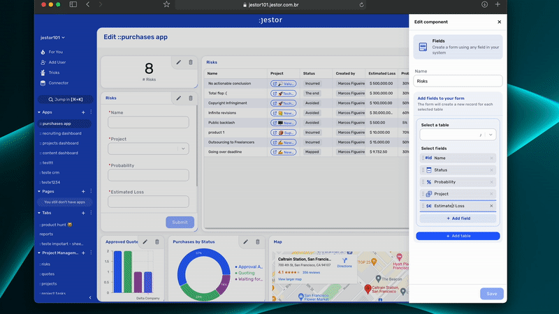 Launching Buttons: Create an internal tool that leverages your browser and Jestor at the same time.