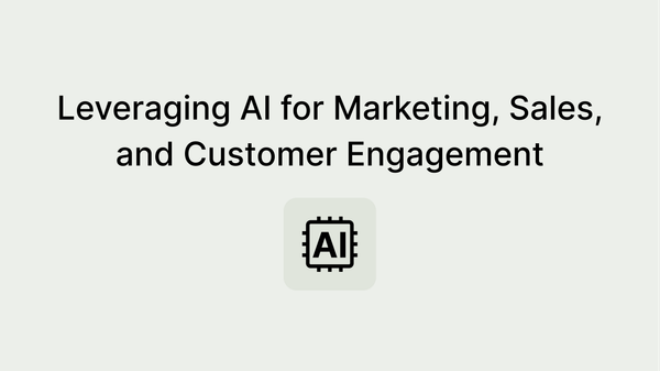 Chat GPT for Business: Leveraging AI for Marketing, Sales, and Customer Engagement