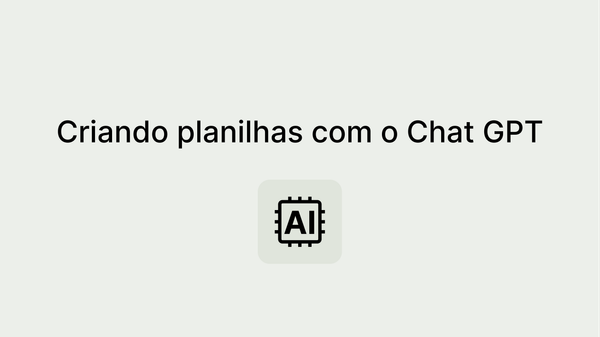 Como usar o Chat GPT AI para criar planilhas
