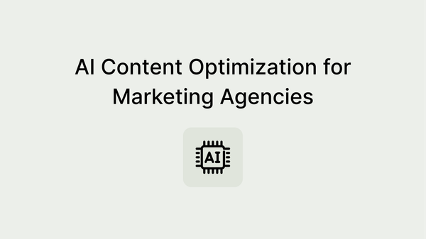 How AI Can Help Marketing Agencies With Content Optimization!