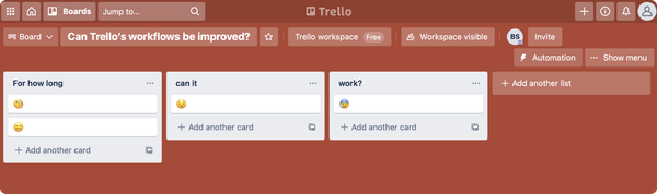 Can Trello’s workflows be improved?