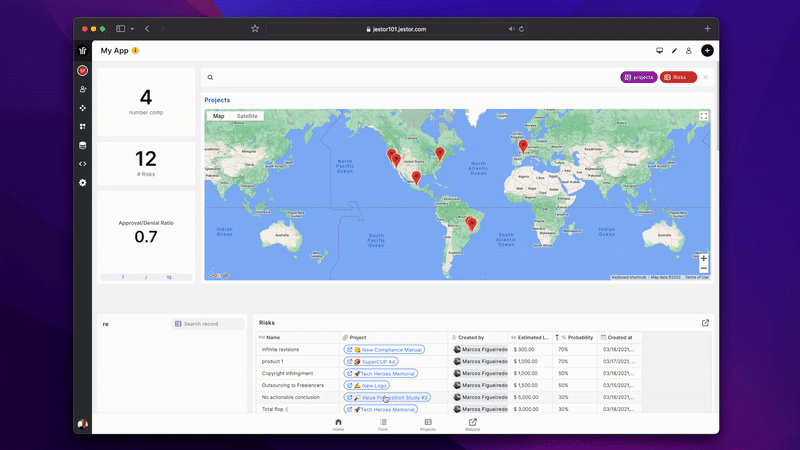 Launching Maps Component