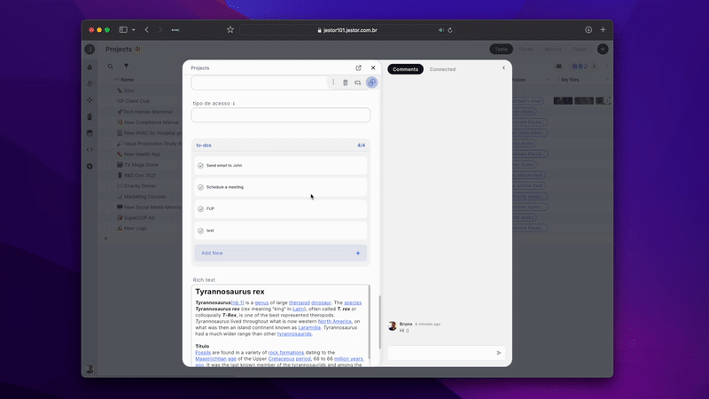 Launching record Docs