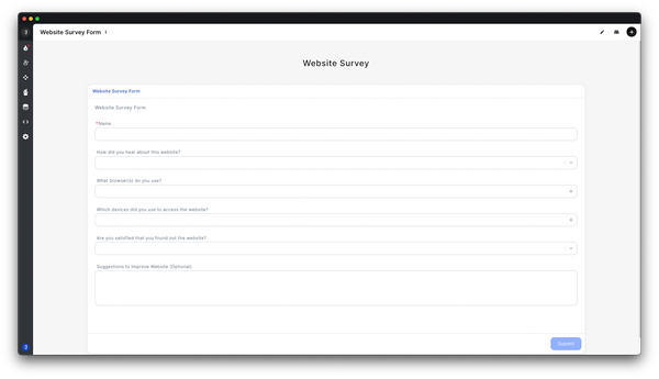 Pros and cons of Website Survey Form