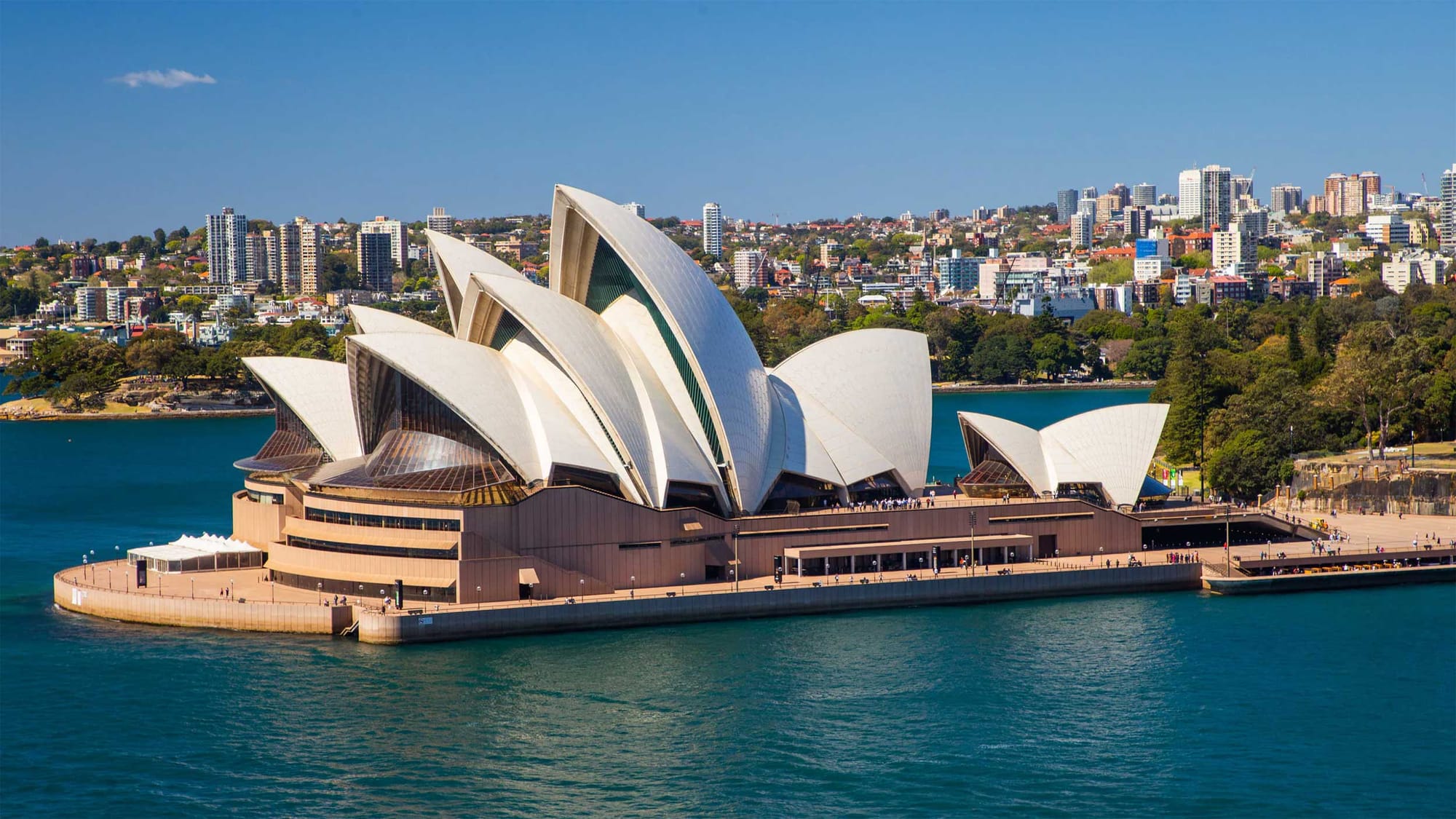 Exterior of Sydney opera house