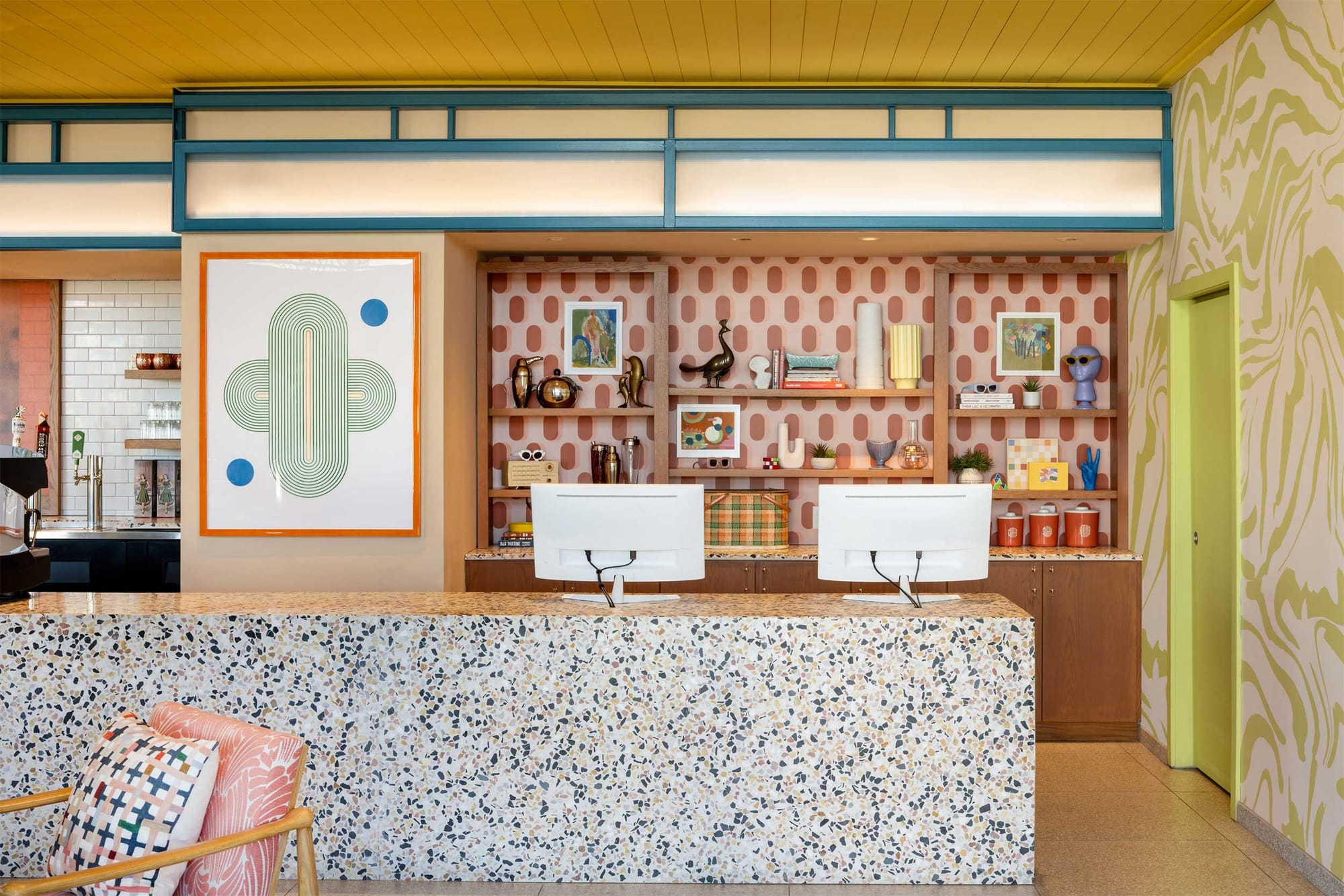 Lobby check-in area.