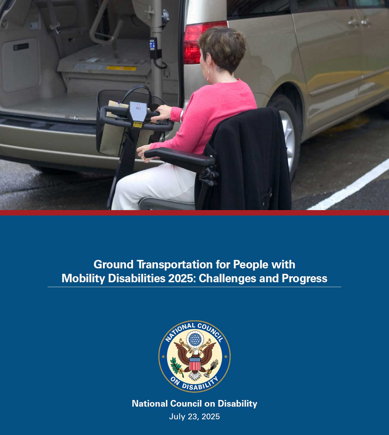 Cover of NCD report on Ground Transportation.