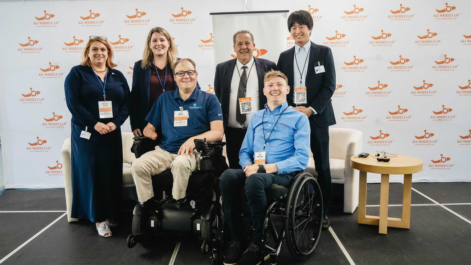 John pictured with members of the panel he moderated.