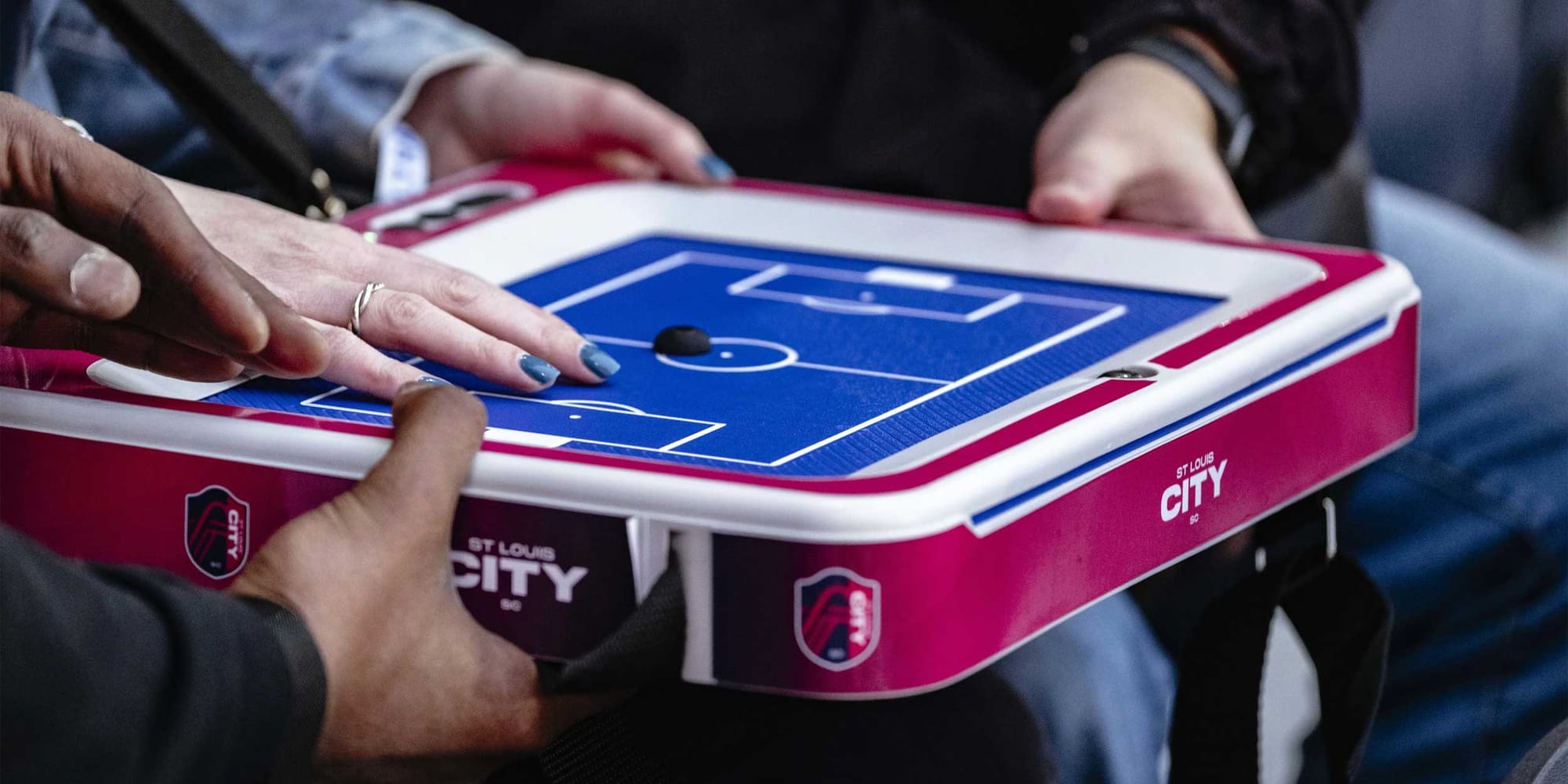 St. Louis City SC Touch2See tablet.