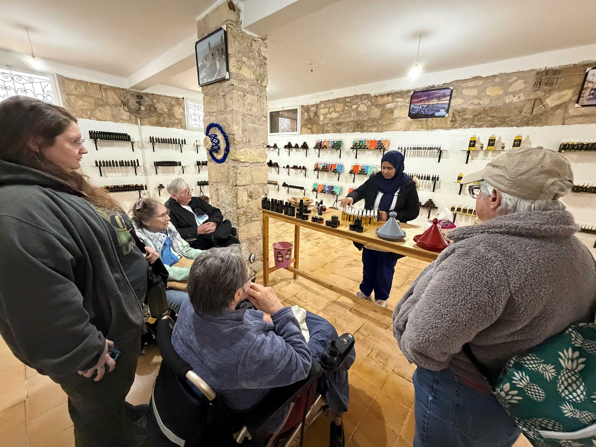Demonstration at the Argan Cooperative.