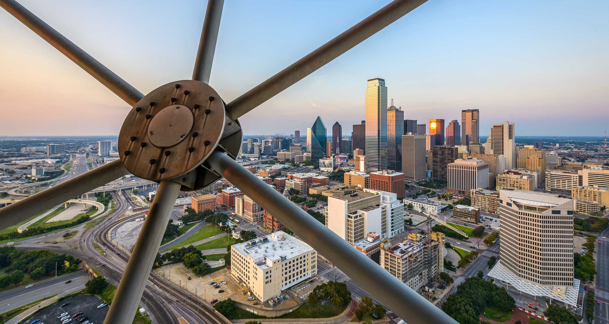 Dallas city skyline.