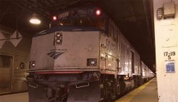 PHOTO: Amtrak Hiawatha train at Chicago Union Station.