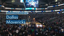 Dallas Mavericks at wheelchair accessible American Airlines Center
