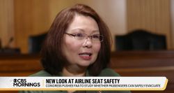Still of Senator Duckworth on CBS Mornings news program.