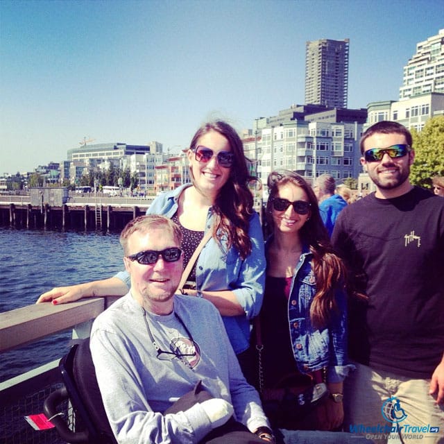 John with a group of friends in Seattle.