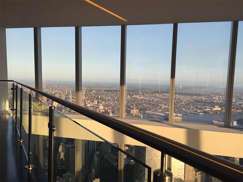 View from the 101st floor dining room