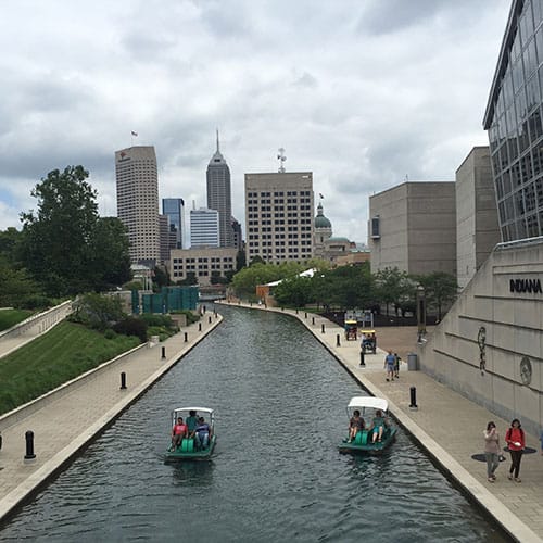 PHOTO: The canal&nbsp;runs through downtown next to popular attractions.