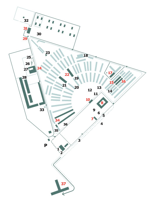 Map of Sachsenhausen Concentration Camp