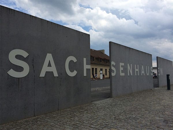 Wall just outside the entrance to Sachsenhausen Concentration Camp