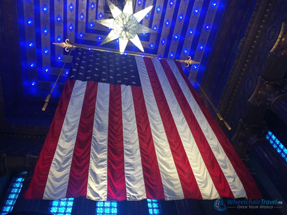 Shrine Room inside the Indiana War Memorial