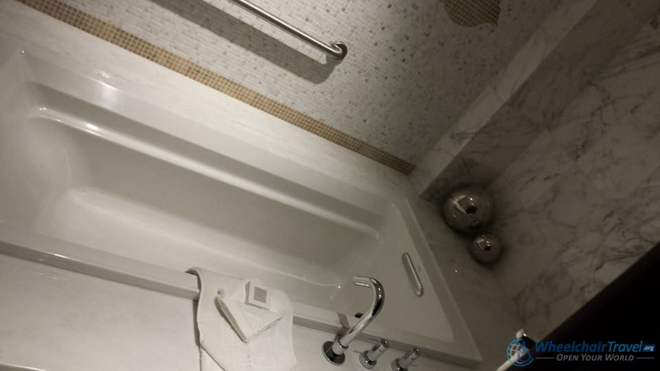 JW Marriott L.A. Live Wheelchair Accessible Chairman's Suite Bath Tub