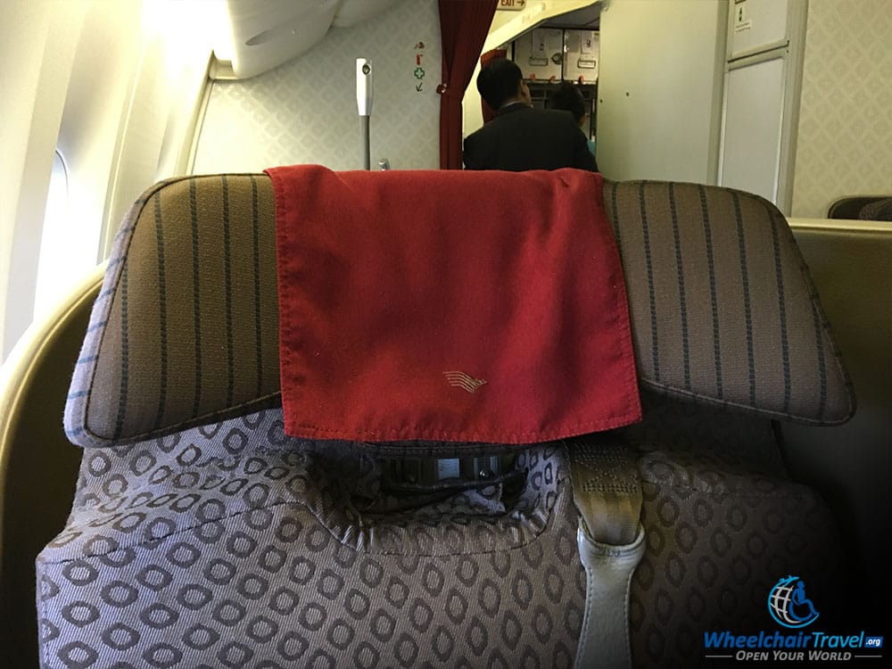 Garuda Indonesia Boeing 777 Business Class Seat Headrest