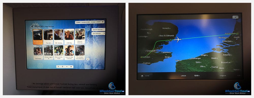 Garuda Indonesia Business Class Entertainment System, Movies and Flight Map