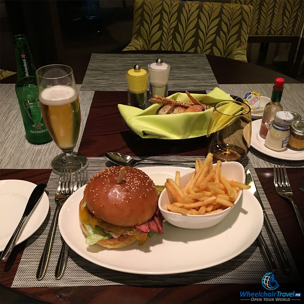 Courtyard Abu Dhabi Bistro Restaurant Dinner Meal