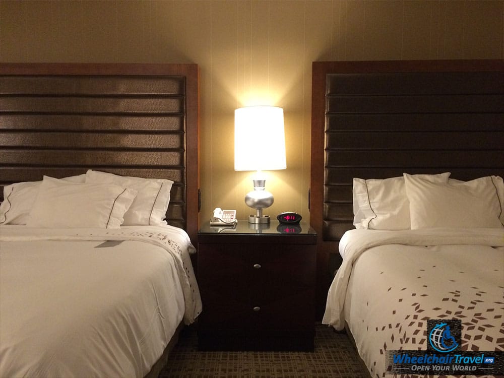 St. Louis Renaissance Wheelchair Accessible Hotel Room Space Beside Bed
