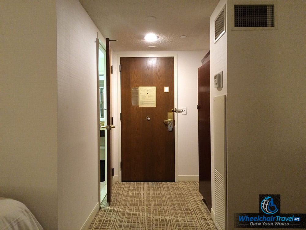 St. Louis Renaissance Wheelchair Accessible Hotel Room Interior Hallway and Door