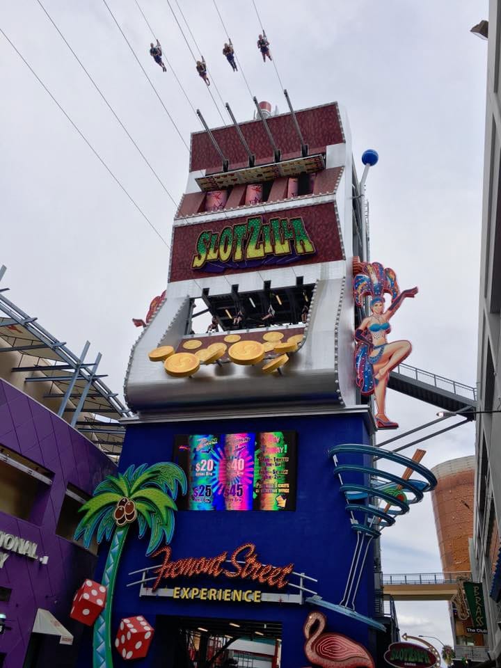 PHOTO DESCRIPTION: John launching from 114 feet up, as seen from street level.