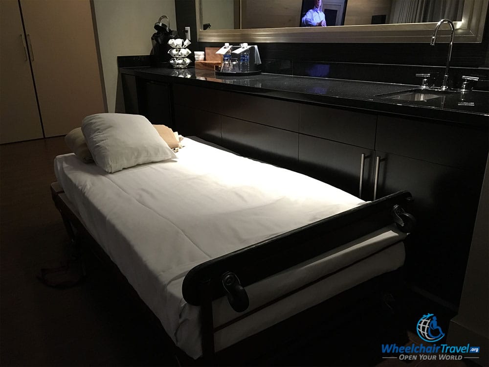 PHOTO: Roll-away bed.