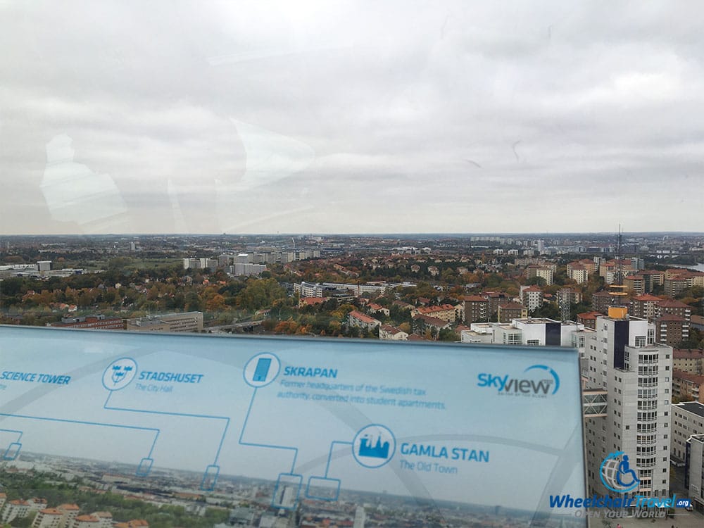 PHOTO: Guide to sights down below on the SkyView Stockholm.