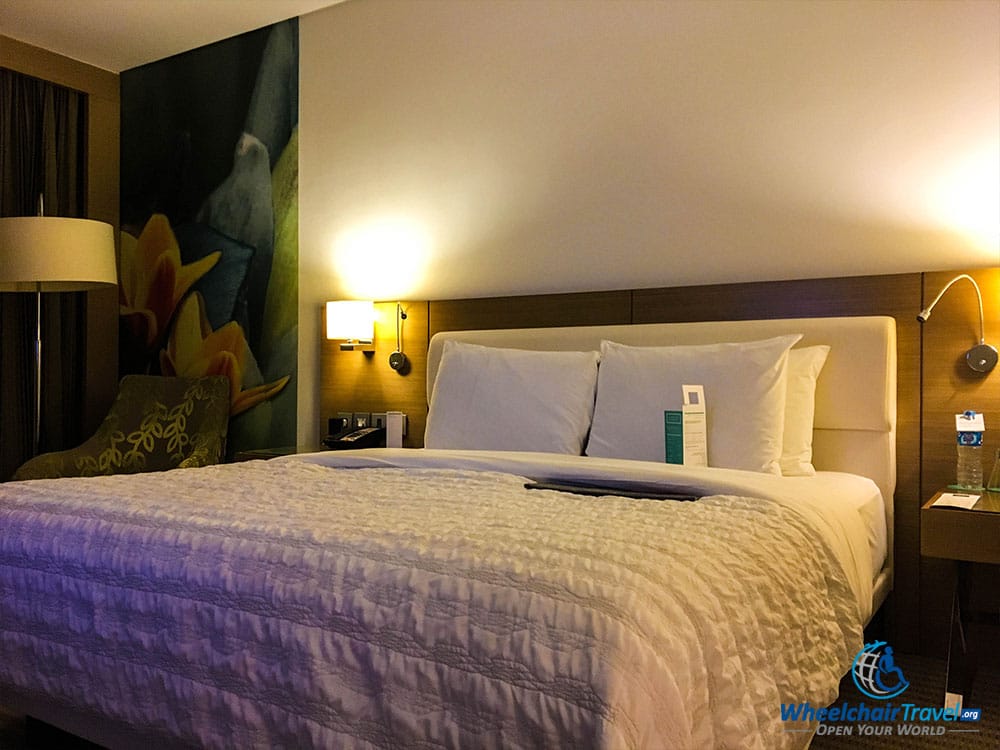 King size bed at Le Méridien Cairo Airport Hotel