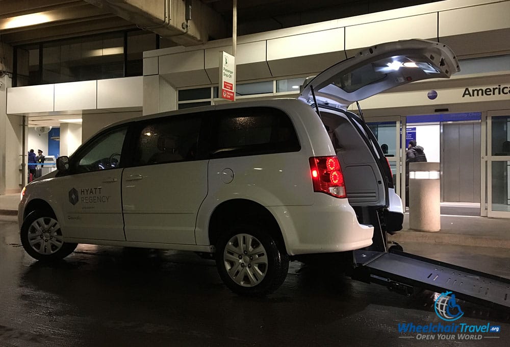 Hyatt Regency DFW Airport hotel shuttle van